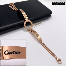 Браслет мед.сталь24К 10359 ( 18+5 см.)